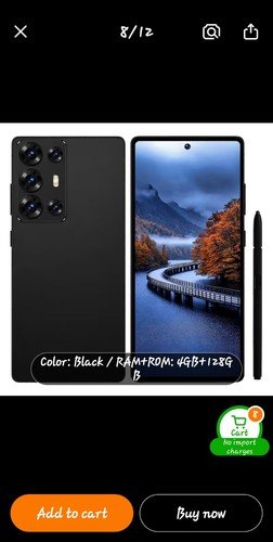 Buy Black Smartphone with NOTE capabilities 8GB RAM, 256 Storage CHEAPEST NOTE – Best Price & Deal