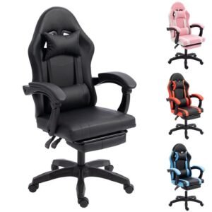 Buy Gaming Chair Office Chair Reclining Back Computer Swivel Desk Chair Footrest US – Best Price & Deal Buy Gaming Chair Office Chair Reclining Back Computer Swivel Desk Chair Footrest US – Best Price & Deal