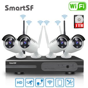 Buy SmartSF Security Camera System Outdoor Wireless Audio Wifi Home CCTV 3MP 10CHNVR – Best Price & Deal