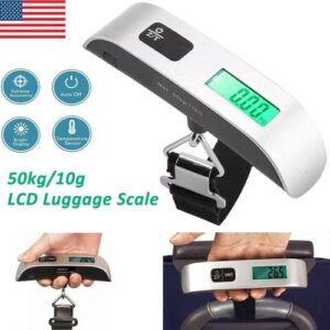 Buy Hanging Weight Luggage Scale 110lb/50kg Portable Travel LCD Digital – Best Price & Deal