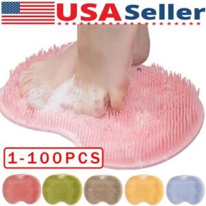 Buy Shower Foot Back Scrubber Massage Pad Body Bath Soft Brush Mat Cleaning Bath – Best Price & Deal
