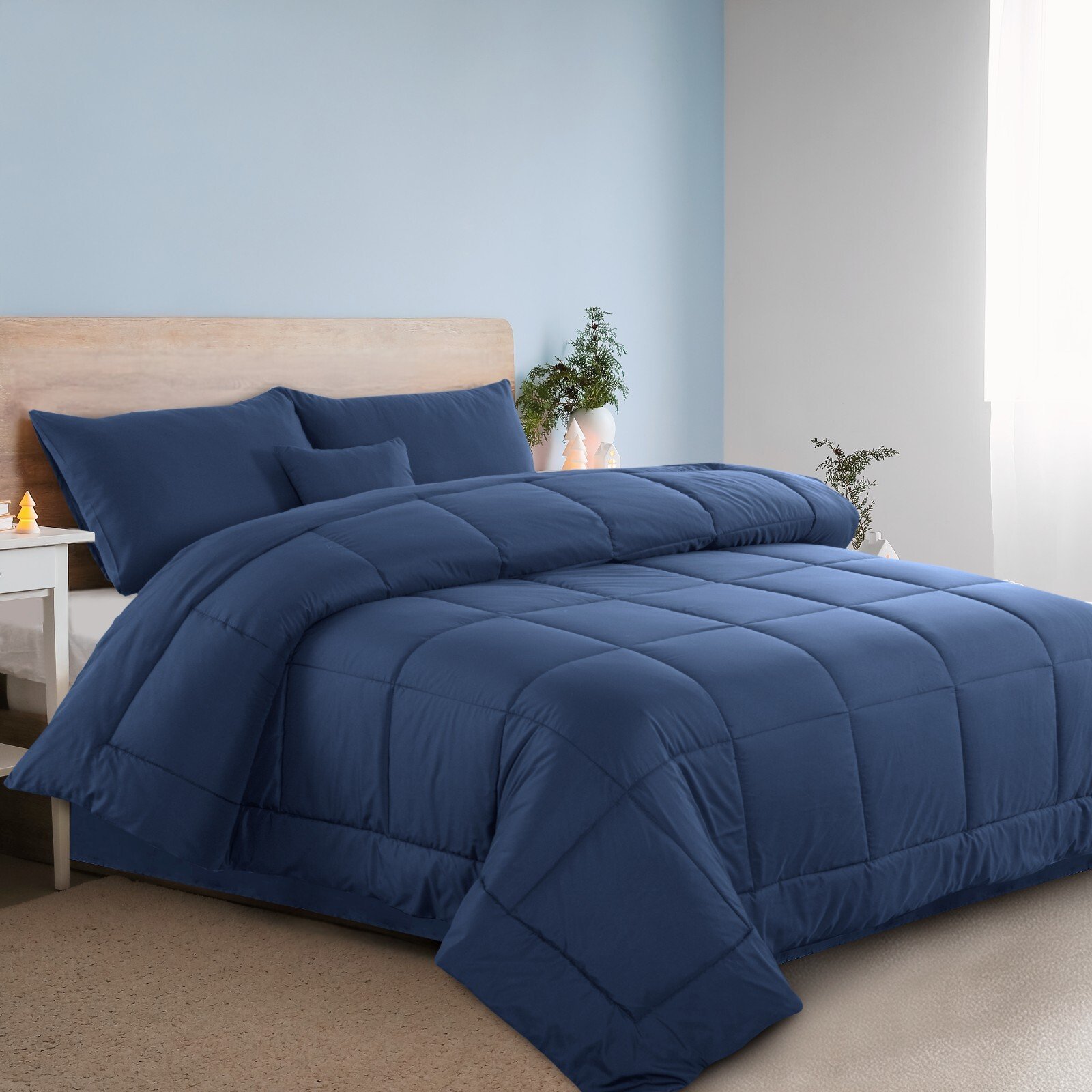 Buy 5 Piece Comforter Set Bed in a Bag All Season Reversible Bedding Comforter Set – Best Price & Deal