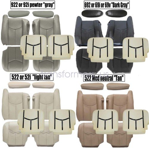 Buy For 2003-2006 Chevy Silverado 1500 2500 Front Leather Seat Cover & Foam Cushion – Best Price & Deal