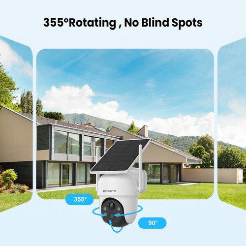 Buy ARCCTV Solar Battery Powered Wireless Security Camera System WiFiIP Outdoor Home – Best Price & Deal - Image 6