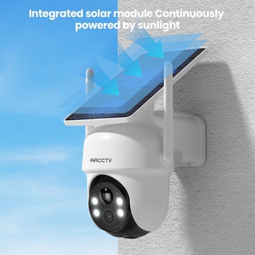 Buy ARCCTV Solar Battery Powered Wireless Security Camera System WiFiIP Outdoor Home – Best Price & Deal - Image 13