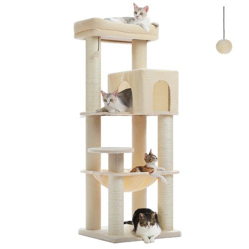 Buy PAWZ Road XL Cat Tree Tower for Large Cats (30lb) with Thick Scratching Post Toy – Best Price & Deal - Image 5
