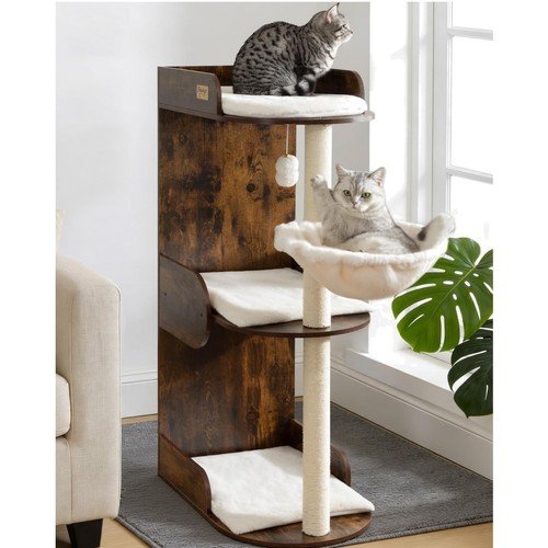 Buy PAWZ Road XL Cat Tree Tower for Large Cats (30lb) with Thick Scratching Post Toy – Best Price & Deal - Image 50
