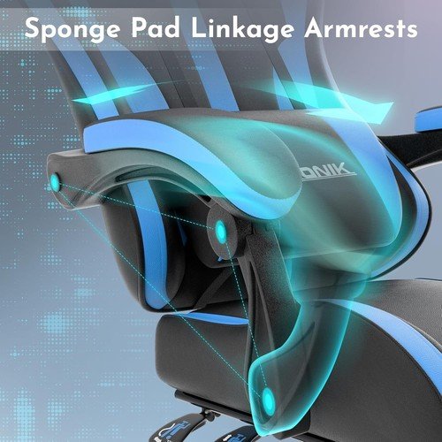 Buy Gaming Chair Ergonomic Computer Chair with Footrest and Lumbar Support PC Chair – Best Price & Deal - Image 23