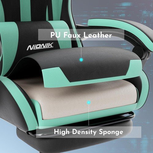 Buy Gaming Chair Ergonomic Computer Chair with Footrest and Lumbar Support PC Chair – Best Price & Deal - Image 29