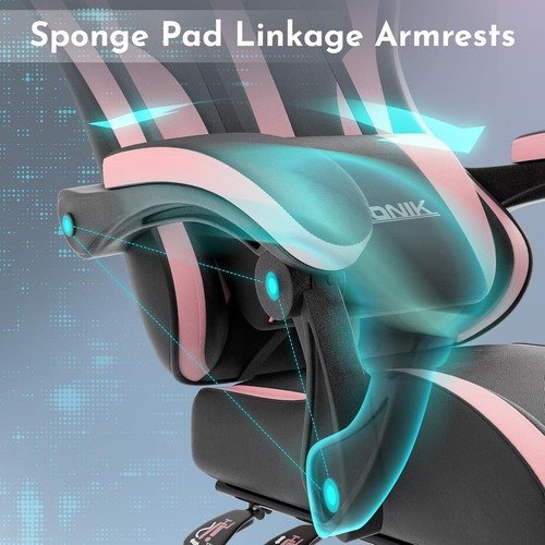 Buy Gaming Chair Ergonomic Computer Chair with Footrest and Lumbar Support PC Chair – Best Price & Deal - Image 38