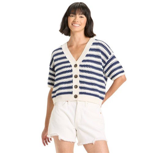 Buy Women's Crewneck Cotton Cardigan - Universal Thread – Best Price & Deal - Image 2