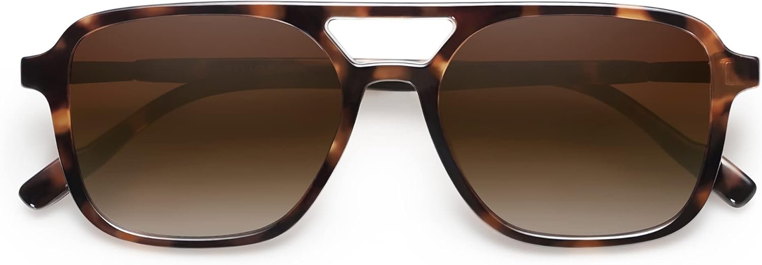 SOJOS Retro Aviator Sunglasses for Women Men,Trendy Rectangle Womens Mens Shades Sun Glasses SJ2202 - Image 5