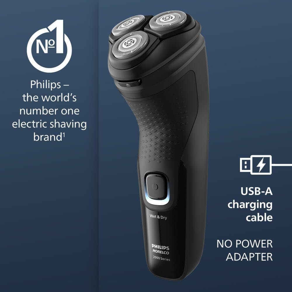 Philips Norelco Shaver 2400 Series, Wet and Dry Electric Shaver, Pop-up Trimmer, P-Cap, Deep Black, Model X3001/90 - Image 7