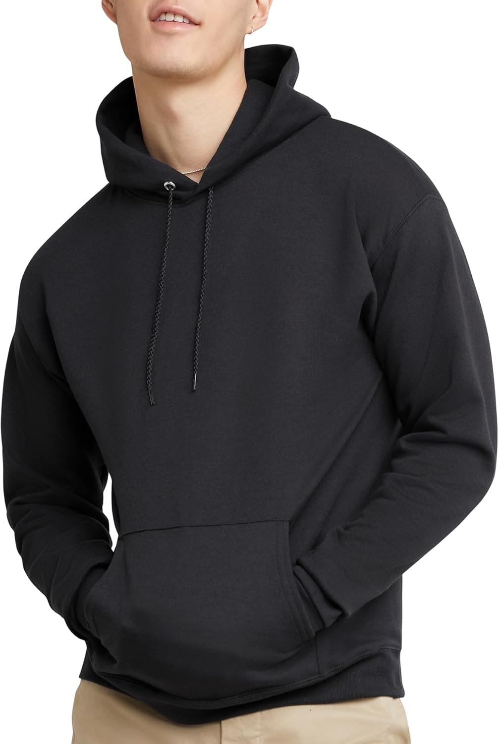 Hanes Men's EcoSmart Hoodie, Midweight Fleece, Pullover Hooded Sweatshirt - Image 2