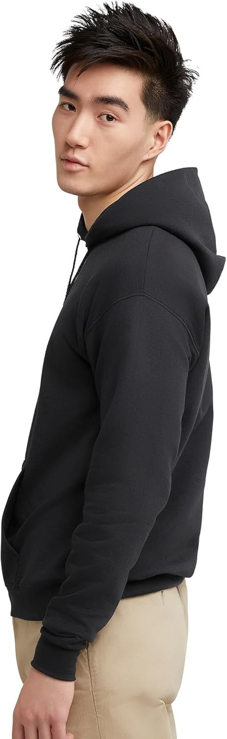 Hanes Men's EcoSmart Hoodie, Midweight Fleece, Pullover Hooded Sweatshirt - Image 4