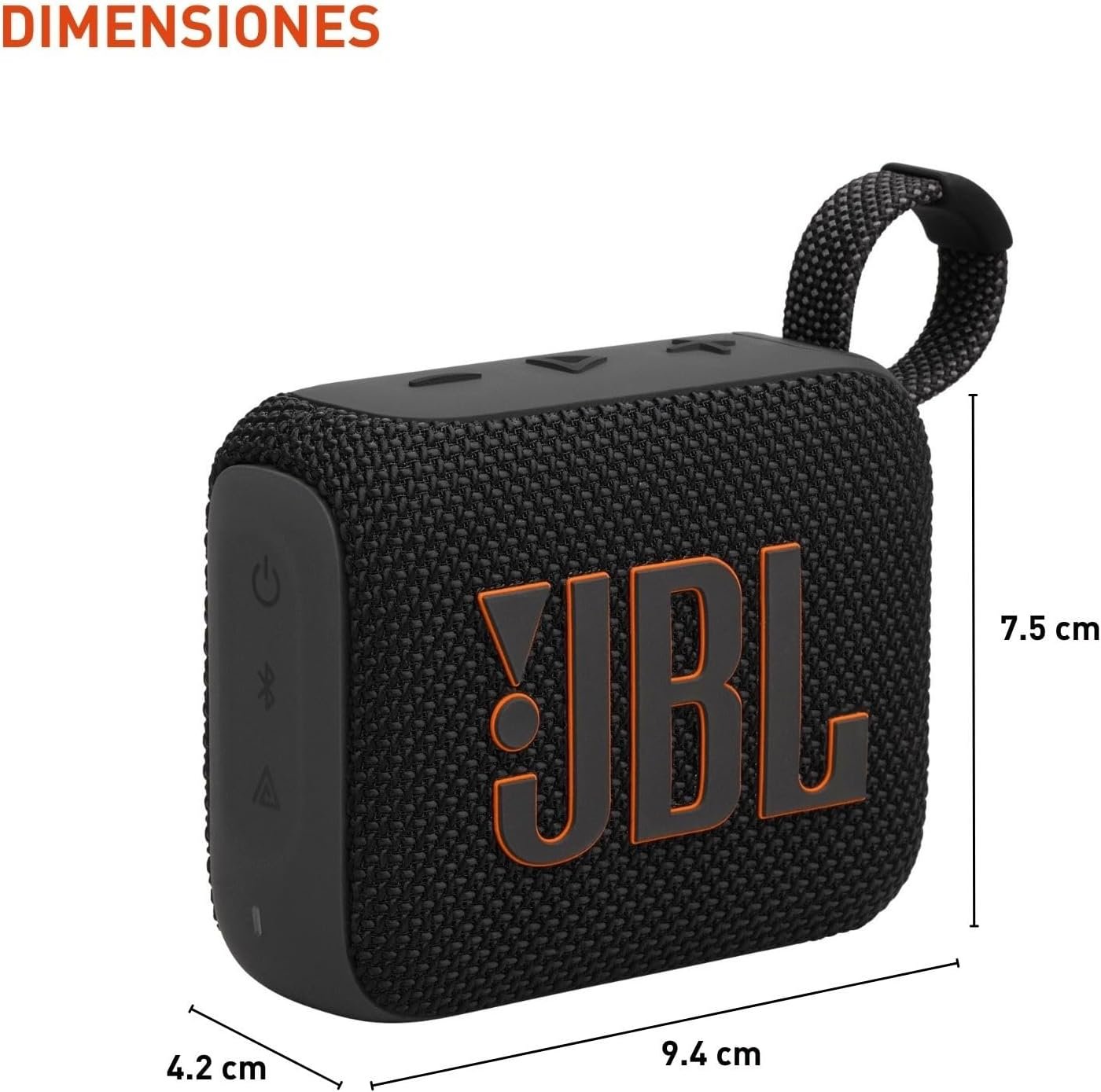 JBL Go 4 - Ultra-Portable, Waterproof and Dustproof Bluetooth Speaker, Big JBL Pro Sound with Punchy bass, 7-Hour Built-in Battery, Made in Part with Recycled Materials (Black) - Image 4
