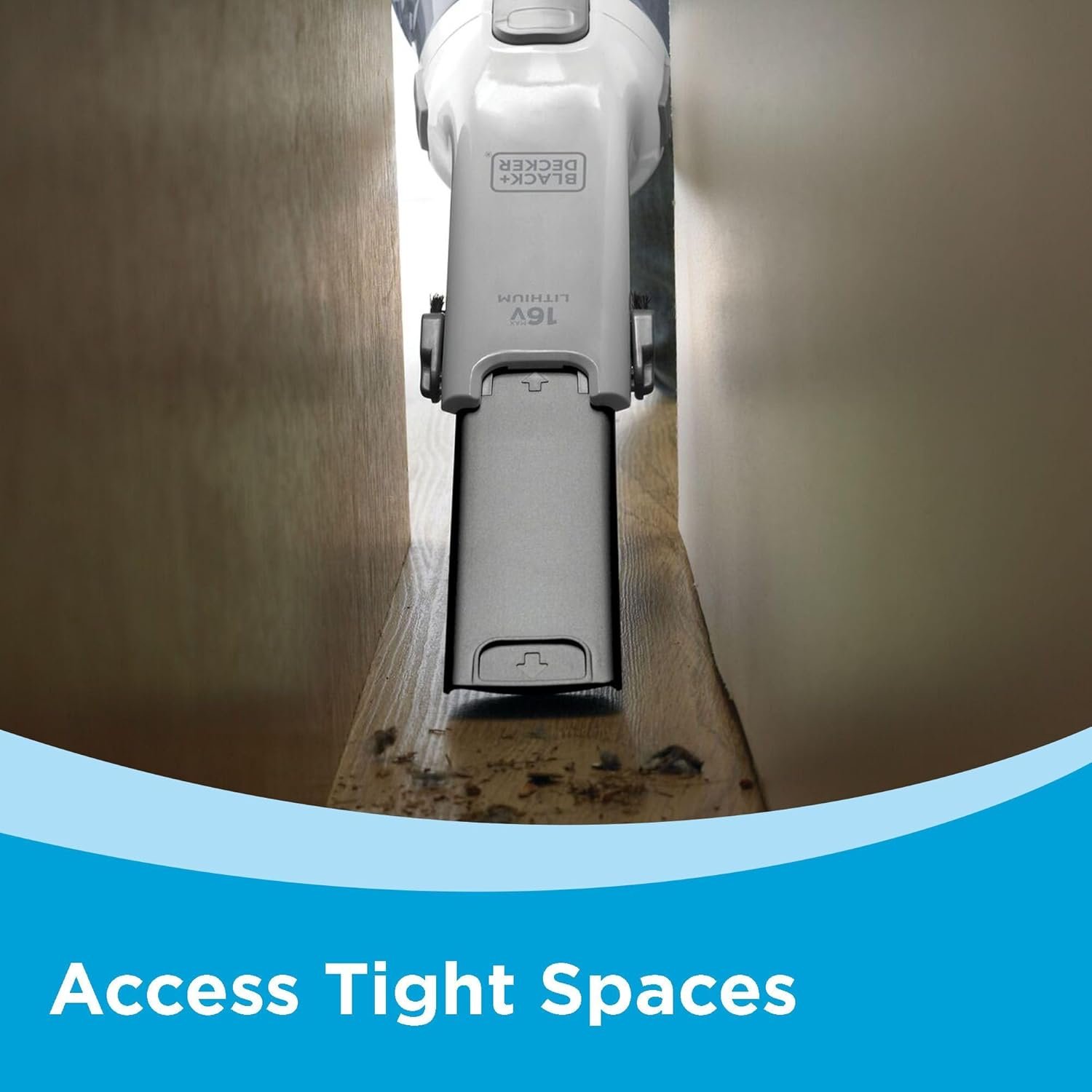 BLACK+DECKER dustbuster AdvancedClean Handheld Vacuum Cordless, Compact Home and Car Vacuum with Crevice Tool ,Rotating Nozzle and Charging Station, Large Dust Bowl (CHV1410L) - Image 10