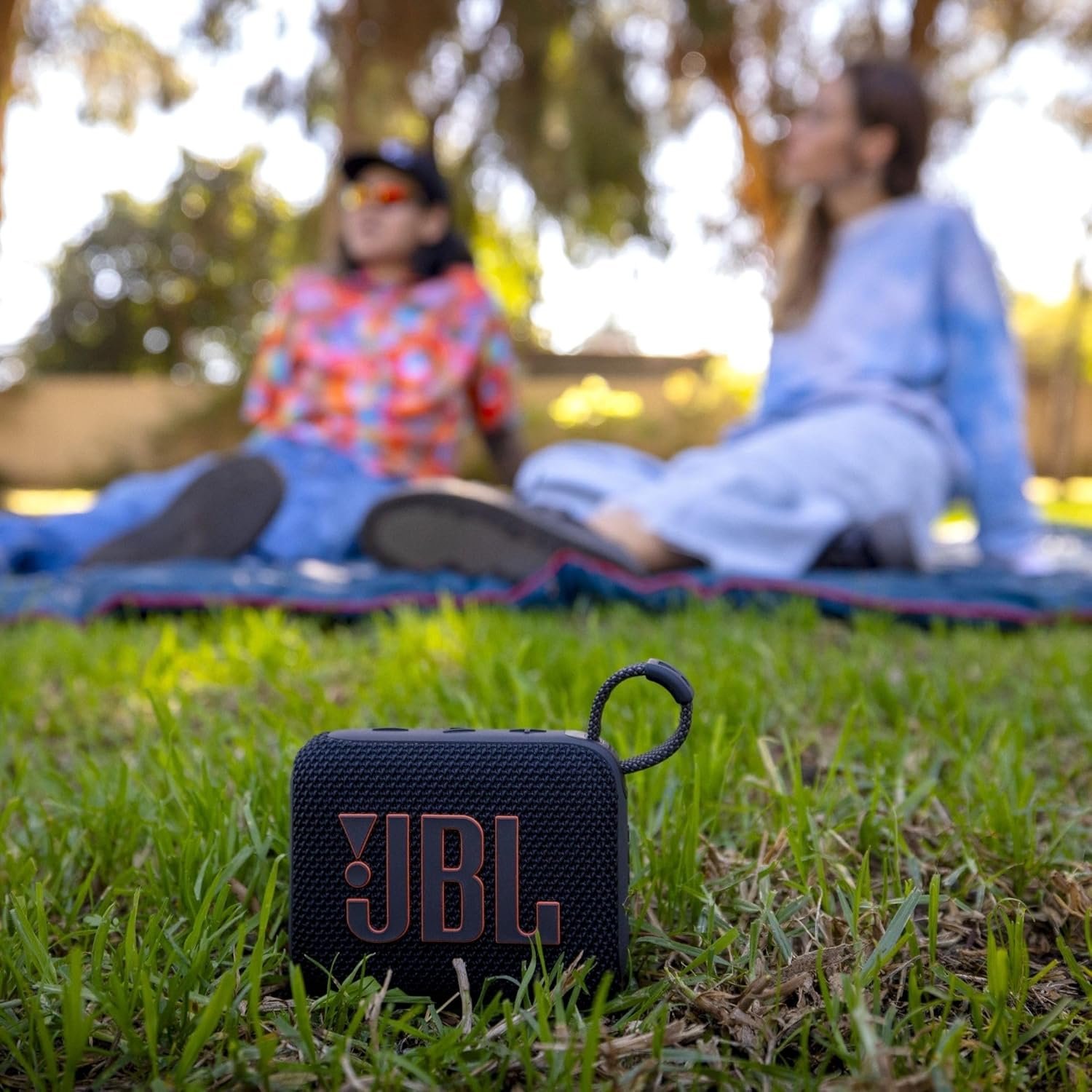 JBL Go 4 - Ultra-Portable, Waterproof and Dustproof Bluetooth Speaker, Big JBL Pro Sound with Punchy bass, 7-Hour Built-in Battery, Made in Part with Recycled Materials (Black) - Image 3