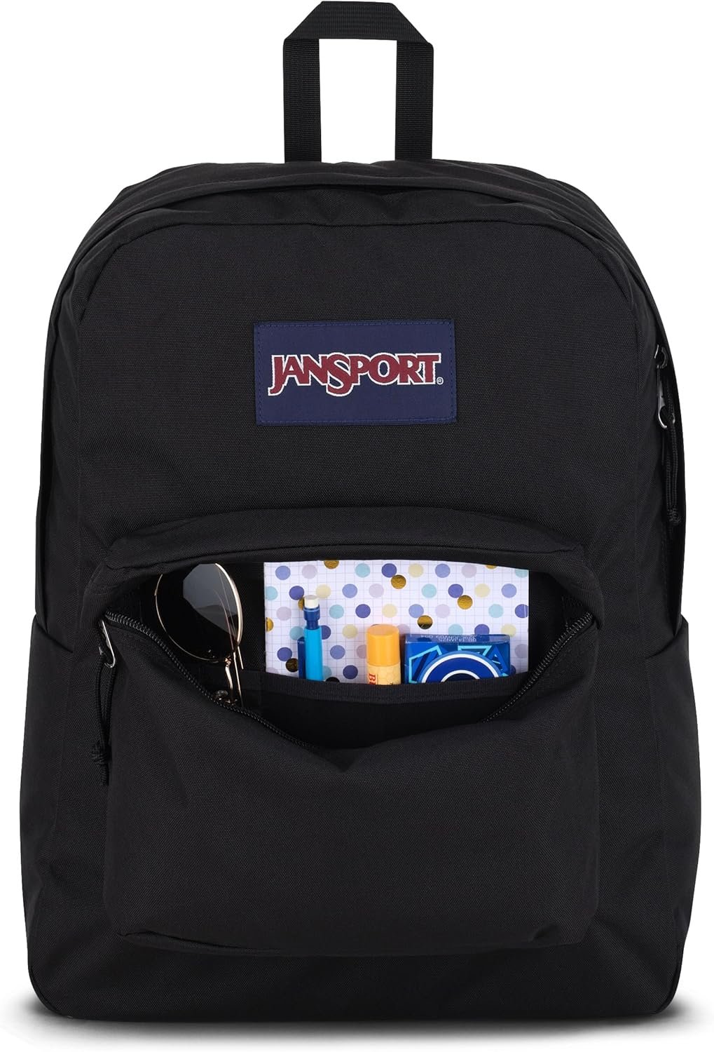 JanSport SuperBreak One Backpacks - Durable, Lightweight Bookbag with 1 Main Compartment, Front Utility Pocket with Built-in Organizer - Premium Backpack, Black - Image 4