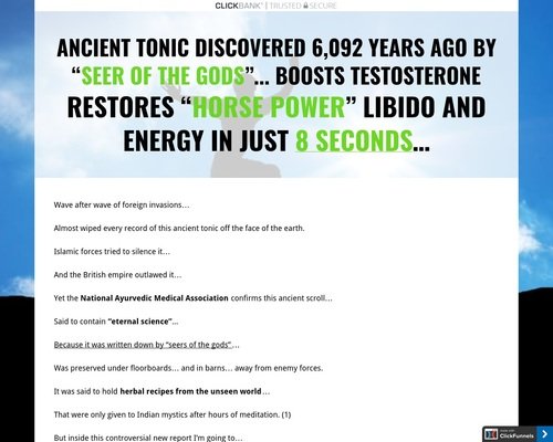 Historical Tonic Found 6,092 Years In the past By “Seer Of The Gods”… Boosts T — Restores “Horse Energy” Libido And Power In Simply 8 Seconds… Historical Tonic Found 6,092 Years In the past By “Seer Of The Gods”… Boosts T — Restores “Horse Energy” Libido And Power In Simply 8 Seconds…