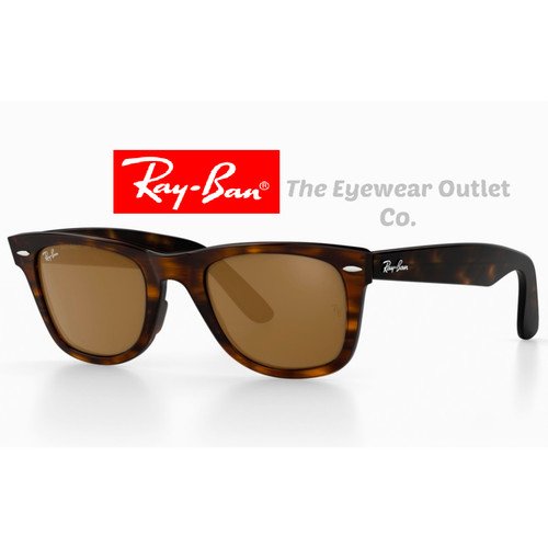 Buy Ray-Ban Sunglasses Wayfarer RB2140 Gloss Black Frame And Lens – Best Price & Deal - Image 2