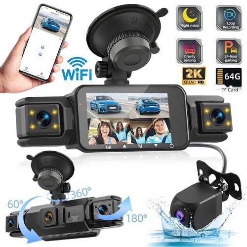Buy Dash Cam Car HD 1080P Front/Rear/Inside Dual Lens Video Recorder Camera G-Sensor – Best Price & Deal - Image 9