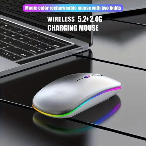 Buy Wireless Gaming Mouse Silent RGB Rechargeable LED Optical USB Mouse – Best Price & Deal - Image 12