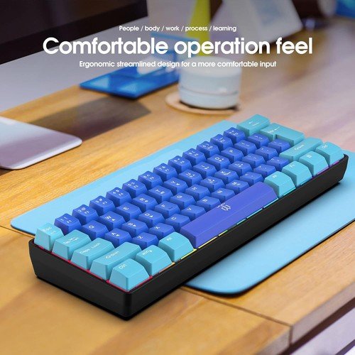 Buy 60% Wired Gaming Keyboard 61 Keys RGB Backlit Ultra-Compact Small for PC Mac – Best Price & Deal - Image 116