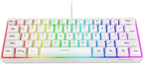 Buy 60% Wired Gaming Keyboard 61 Keys RGB Backlit Ultra-Compact Small for PC Mac – Best Price & Deal - Image 118