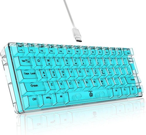 Buy 60% Wired Gaming Keyboard 61 Keys RGB Backlit Ultra-Compact Small for PC Mac – Best Price & Deal - Image 132