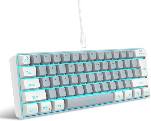 Buy 60% Wired Gaming Keyboard 61 Keys RGB Backlit Ultra-Compact Small for PC Mac – Best Price & Deal - Image 146