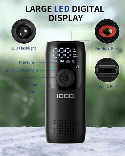 Buy 150PSI Tire Inflator Portable Air Compressor Intelligent Cordless Car Air Pump – Best Price & Deal - Image 4