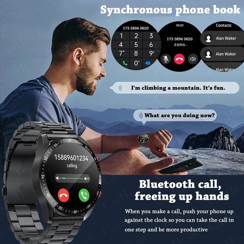 Buy ECG+PPG Bluetooth Call Smart Watch Laser Health Blood Pressure Fitnes USA Seller – Best Price & Deal - Image 3
