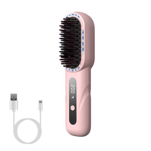 Buy Cordless Hair Straightener Brush Negative Ion Comb Hair Straightener for Women – Best Price & Deal - Image 20