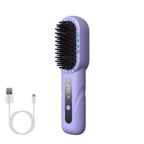 Buy Cordless Hair Straightener Brush Negative Ion Comb Hair Straightener for Women – Best Price & Deal - Image 22
