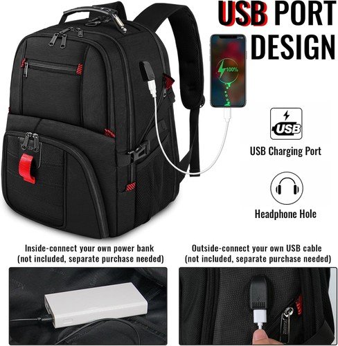 Buy Travel Backpack Extra Large 50L Laptop Backpacks for Men Women Water... – Best Price & Deal - Image 2