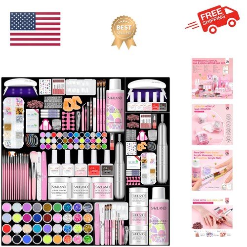 Buy Acrylic Nail Kit with Drill and U V Light, Professional Nail Kit Acrylic Set – Best Price & Deal - Image 22