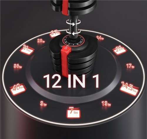 Buy Adjustable Dumbbell Set 28lb/40lb/52.5lb/90lb Weight Dumbbells Single/Pair – Best Price & Deal - Image 6