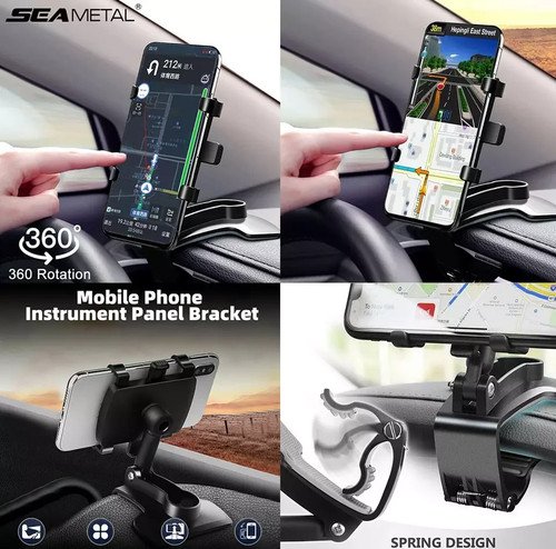Buy Universal 360° Car Phone Mount Holder For Cell Phone Samsung Galaxy iPhone NEW – Best Price & Deal - Image 2