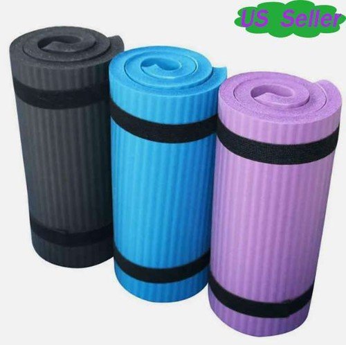 Buy 15mm Thick Yoga Mat Economic Home Gym Pilates Floor Exercise Fitness Knee Pad US – Best Price & Deal - Image 2