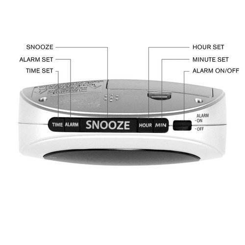 Buy Digital Sharp Alarm Clock, Cosmic Silver, Easy to Set Controls, Red LED Display – Best Price & Deal - Image 4