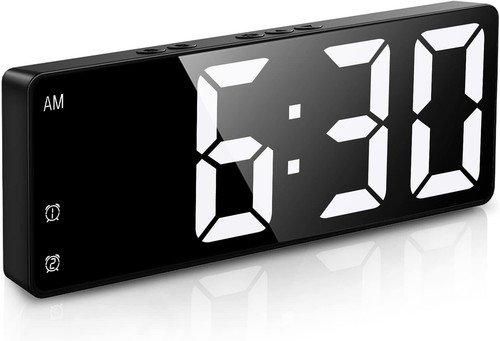 Buy Digital Sharp Alarm Clock, Cosmic Silver, Easy to Set Controls, Red LED Display – Best Price & Deal - Image 10