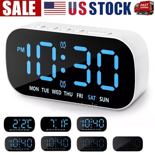 Buy Digital Sharp Alarm Clock, Cosmic Silver, Easy to Set Controls, Red LED Display – Best Price & Deal - Image 22
