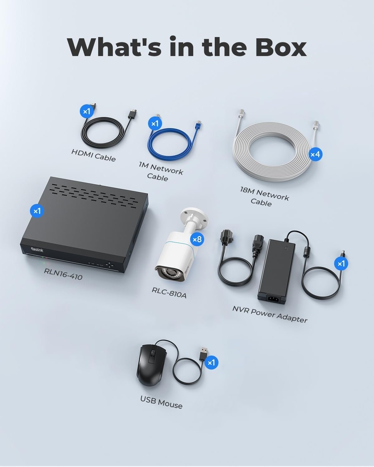 REOLINK 4K Security Camera System, RLK16-800B8 8pcs H.265 PoE Wired with Person Vehicle Detection, 8MP/4K 16CH NVR with 4TB HDD for 24-7 Recording - Image 10