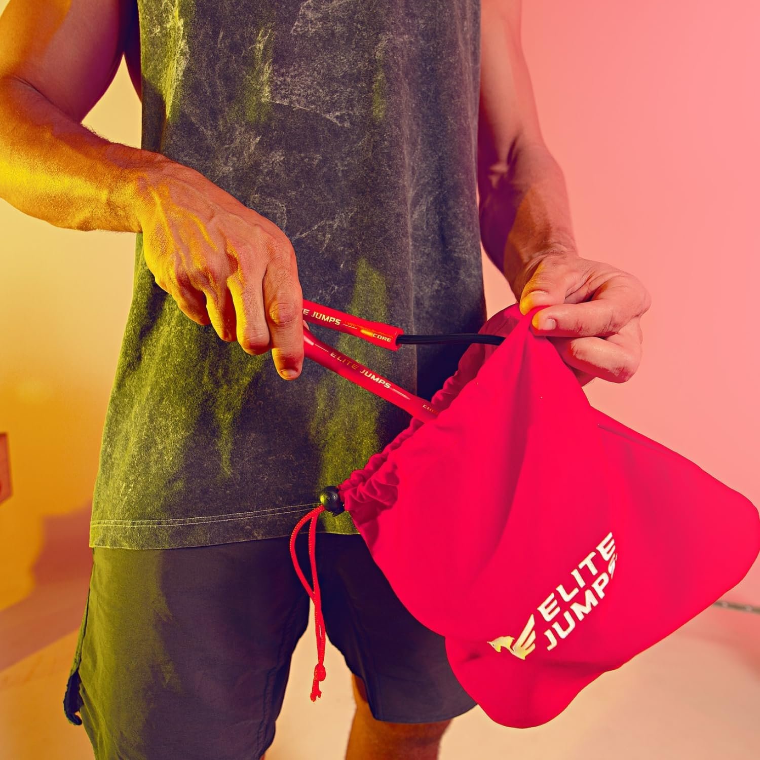 Elite Jumps Core Jump Rope - Indoor/outdoor adjustable jump rope for Training and Fitness PVC Skip Rope for Fitness - Unbreakable Handles with Tangle-Free Jumping Rope for Workout - Image 6