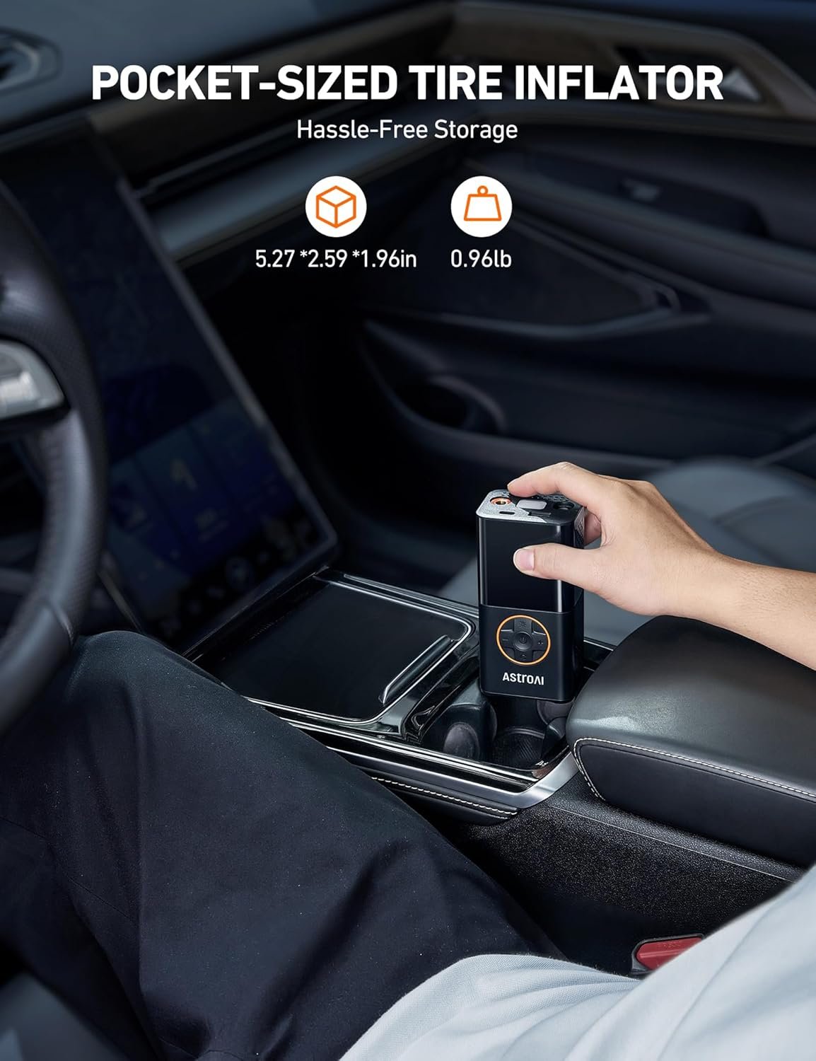 AstroAI L7 Tire Inflator Portable Air Compressor Cordless Mini Bike Pump with Digital Dual Values Display, 150 PSI Car Tires Air Pump with LED Lights&Pressure Gauge for Auto, Motorcycles, Bikes, Balls - Image 7