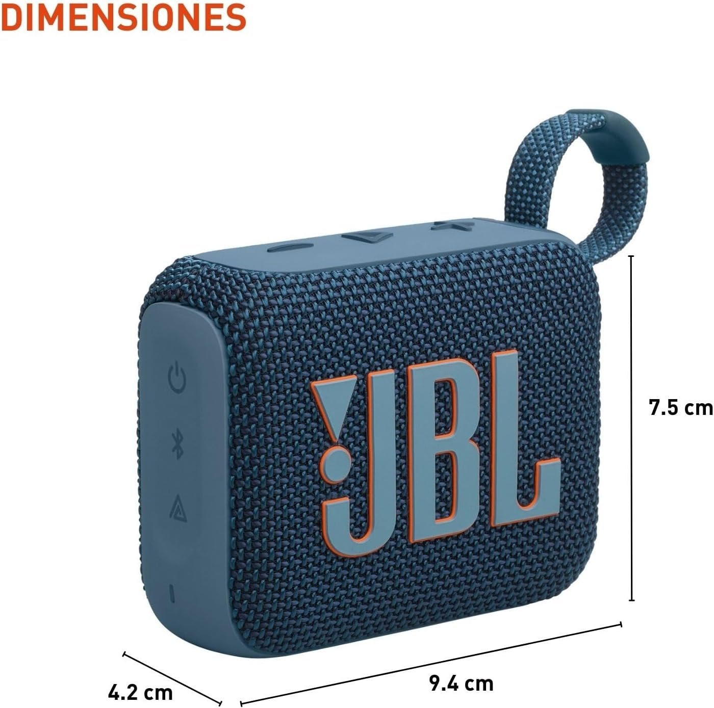 JBL Go 4 - Ultra-Portable, Waterproof and Dustproof Bluetooth Speaker, Big JBL Pro Sound with Punchy bass, 7-Hour Built-in Battery, Made in Part with Recycled Materials (Blue) - Image 4