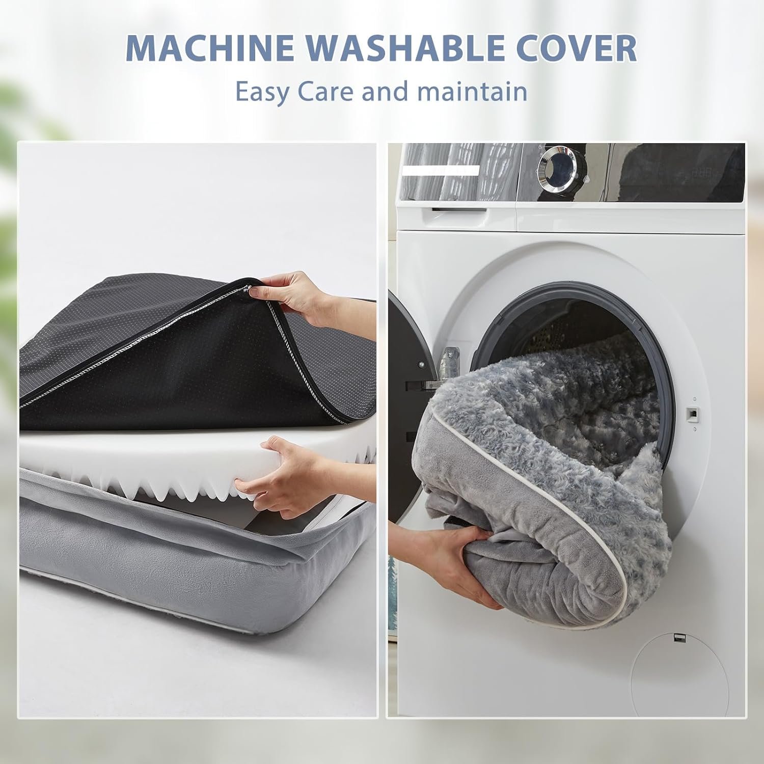 BFPETHOME Orthopedic Dog Bed for Large Dogs-Big Waterproof Sofa Dog Bed with Removable Washable Cover, Washable Pet Bed with Waterproof Lining and Nonskid Bottom,Pet Bed for Large Dogs - Image 7