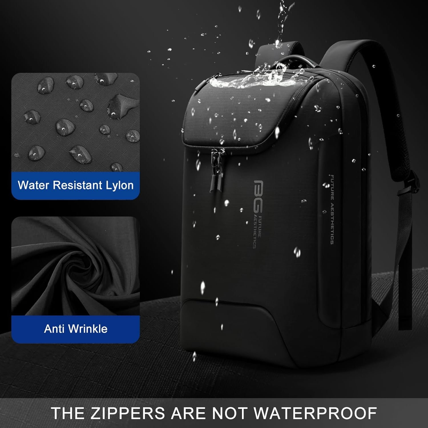 BANGE 15.6 Inch Laptop Backpack for Men and Women, Business Travel Backpack, Waterproof Lightweight Computer Bag for Office, Commuter & Outdoor Sports - Image 7