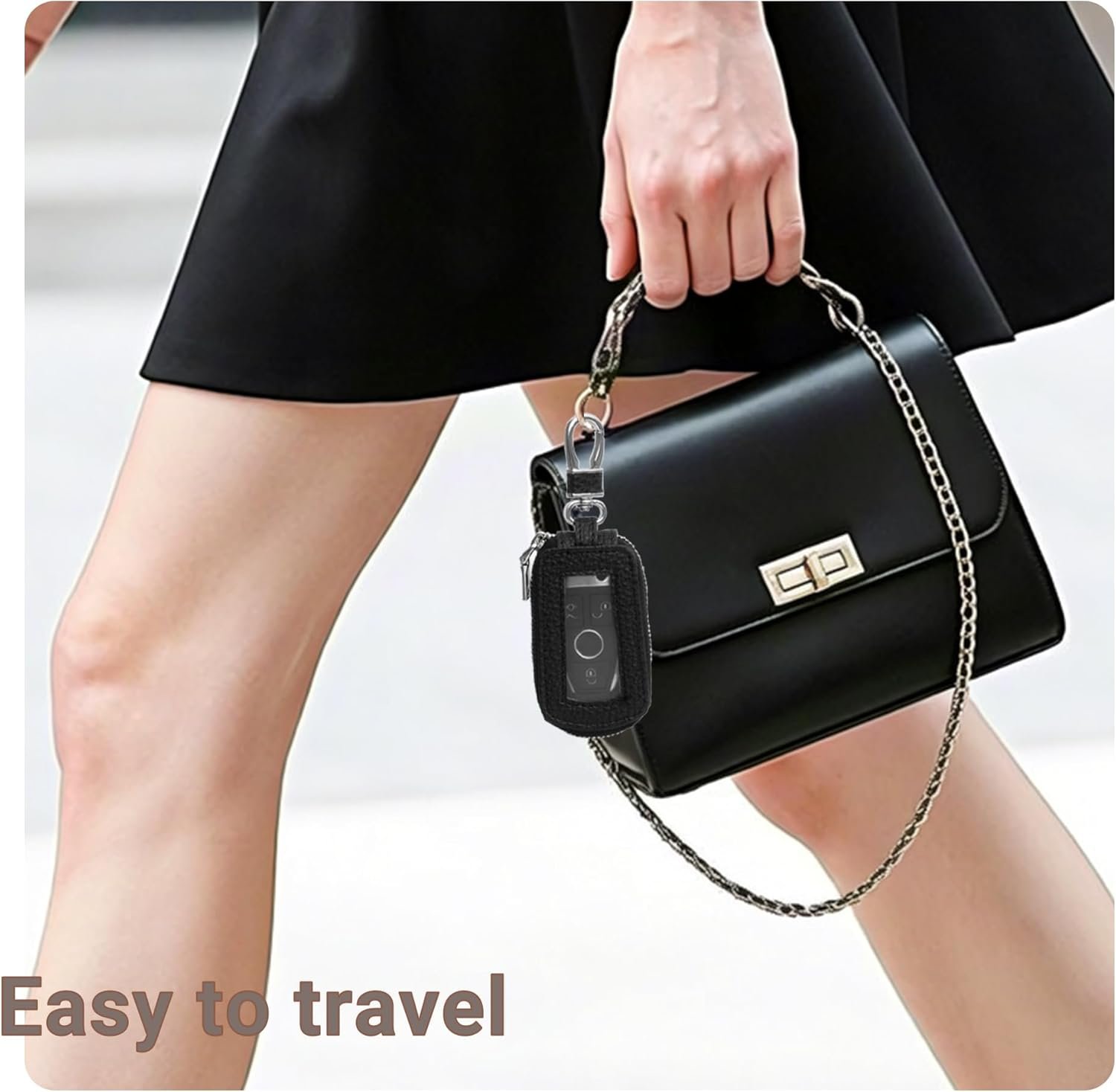 Yuoyar Premium Leather Key Fob Case - Universal Car Key Holder - Image 4